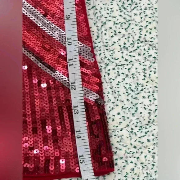 BEBE Women's Sleeveless Glitter Sequin Tank Tops Shimmer Vest Tops Glitter SMALL - Picture 4 of 8